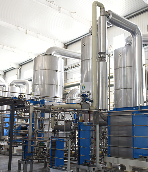 Plate TVR (Thermal Vapor Recompression) evaporator