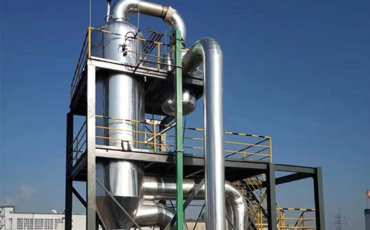 Tube forced circulation evaporator