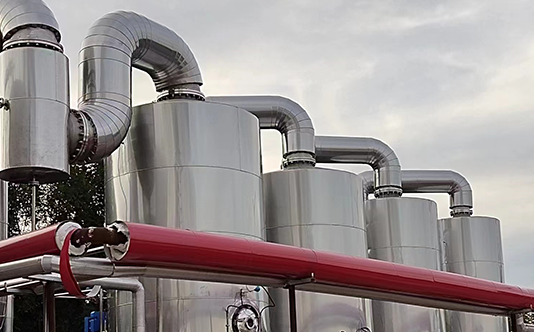 Tube multi-effect evaporator