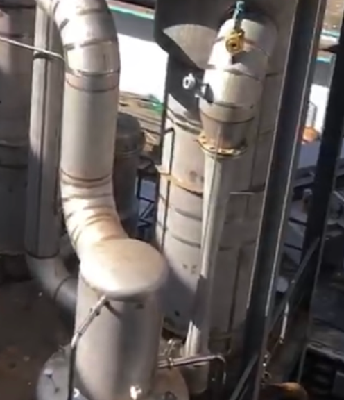 Combined plate-and-tube TVR evaporator