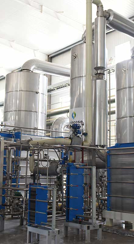 Plate TVR (Thermal Vapor Recompression) evaporator