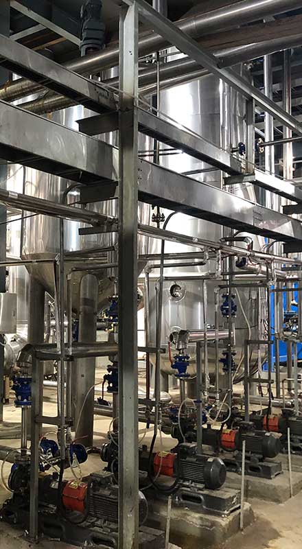 Plate MVR (Mechanical Vapor Recompression) evaporator