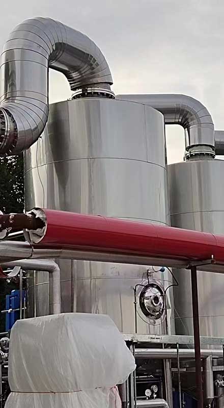 Tube multi-effect evaporator