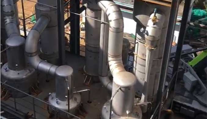 Plate-Tube Combined TVR Evaporation System