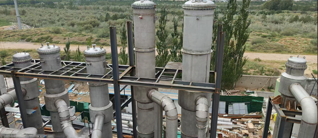 麥芽糖濃縮TVR蒸發(fā)系統(tǒng)正進行緊張有序的安裝工作